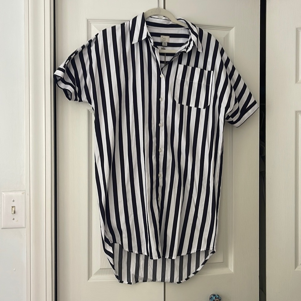 A New Day black and white striped xs mini dress